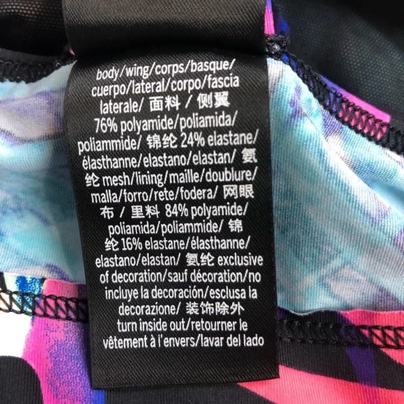 Victoria’s Secret Pink Sports Bra Set of 2 Ultimate Floral Tropical Print Size M - Picture 9 of 10